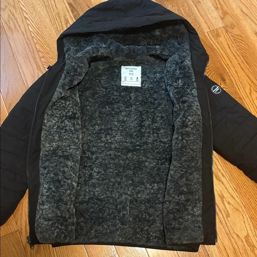 Abercrombie & Fitch Kids Black Puffer Jacket